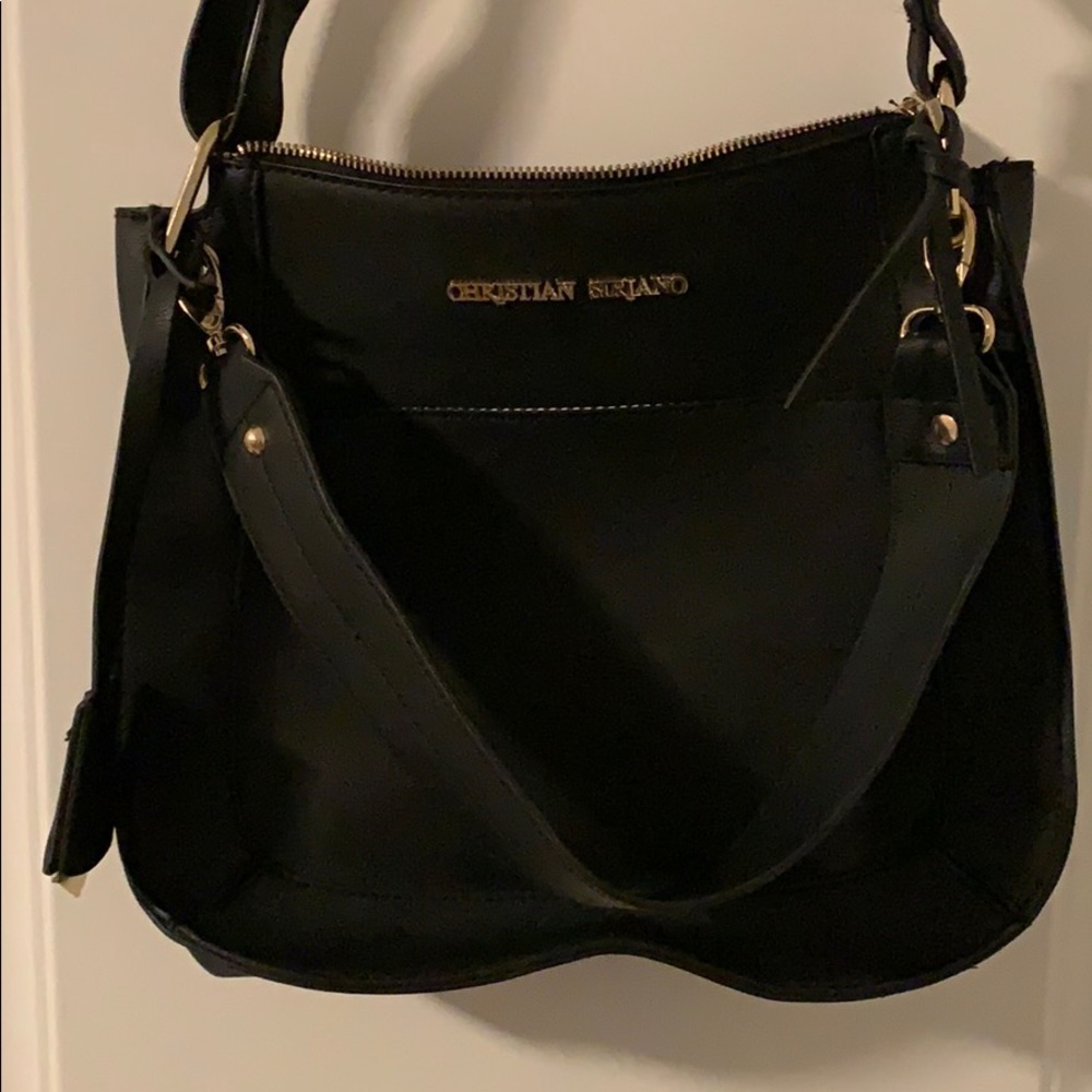 Christian Siriano black purse
